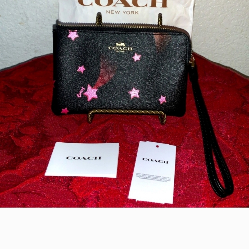 Coach Disco Star Wristlet NWT